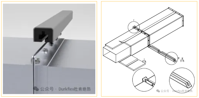 image-2 风管法兰对接处选取密封法兰条